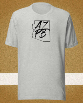 Arizona State AZPB with USA Flag Back Unisex T-shirt