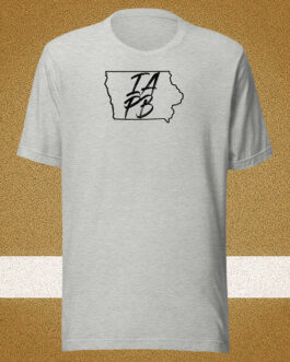 Iowa State IAPB with USA Flag Back Unisex T-shirt