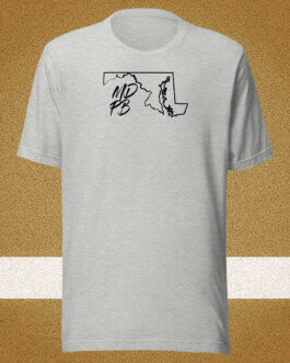 Maryland State MDPB with USA Flag Back Unisex T-shirt