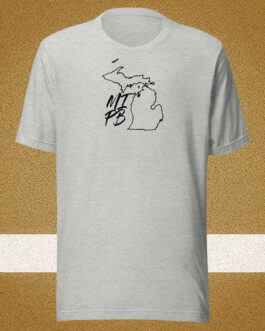 Michigan State MIPB with USA Flag Back Unisex T-shirt