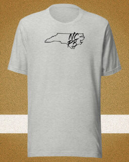 North Carolina State NCPB with USA Flag Back Unisex T-shirt