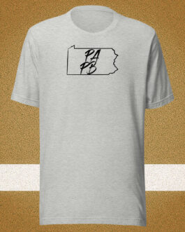 Pensylvania State PAPB with USA Flag Back Unisex T-shirt