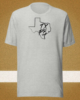 Texas State TXPB with USA Flag Back Unisex T-shirt