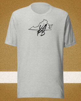 Virginia State VAPB with USA Flag Back Unisex T-shirt